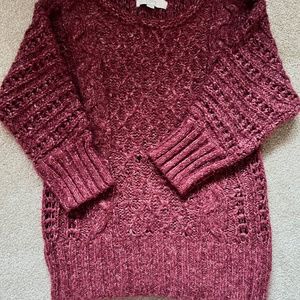 Burgundy LOFT Sweater